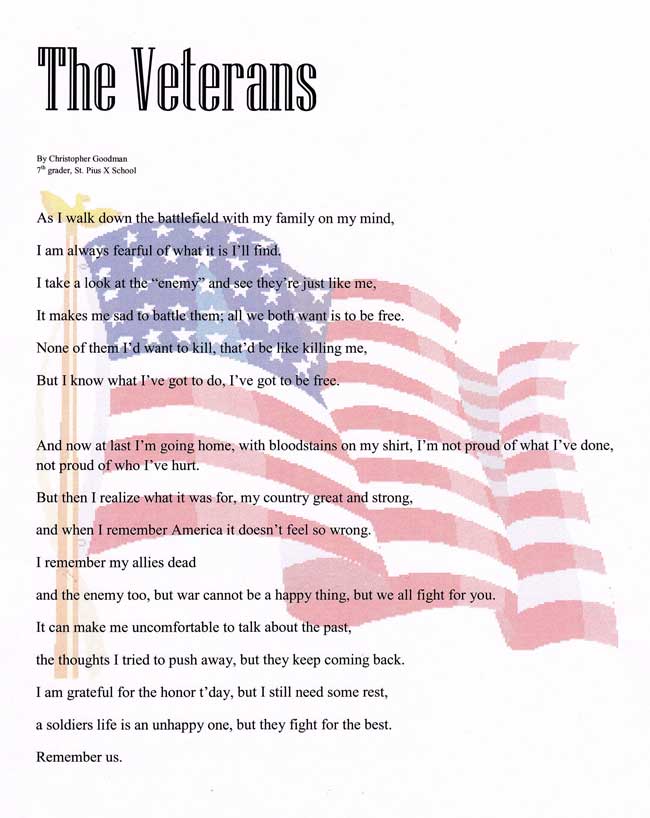 Memorial Day Poems for Veterans