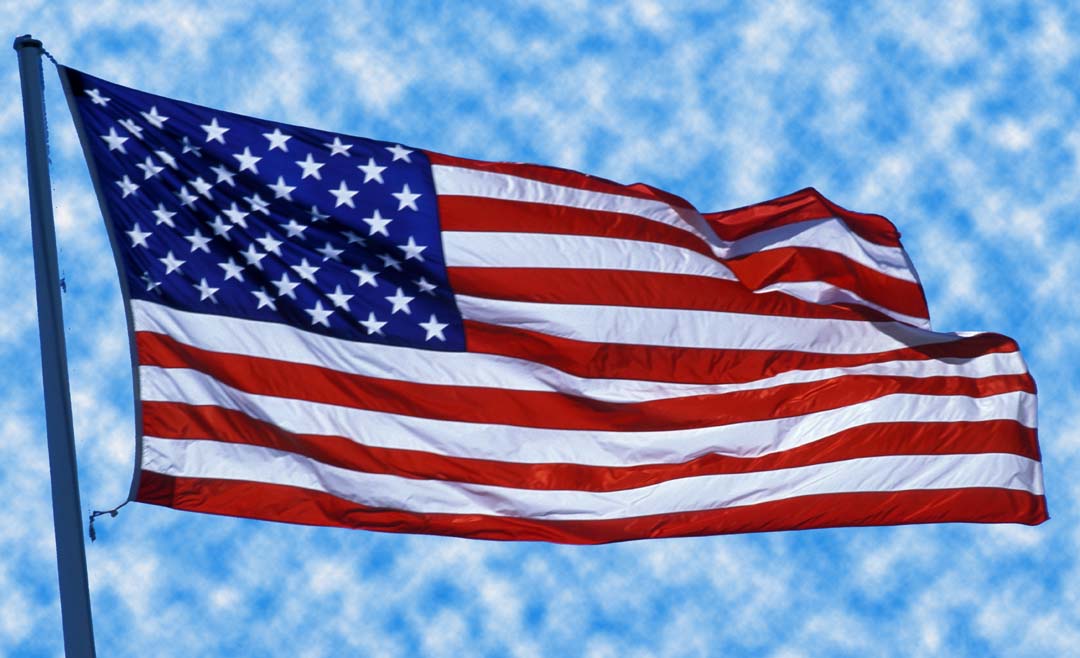 USA Memorial Day Flags