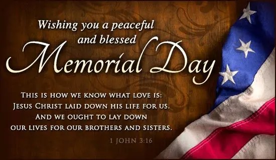 Happy Memorial Day Thank You Message